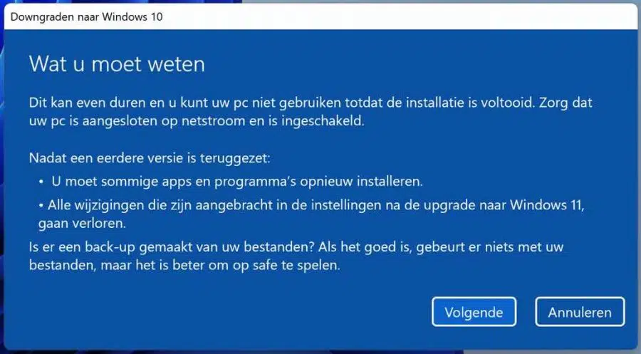 Wat u moet weten voordat u Windows 11 terugzet naar Windows 10