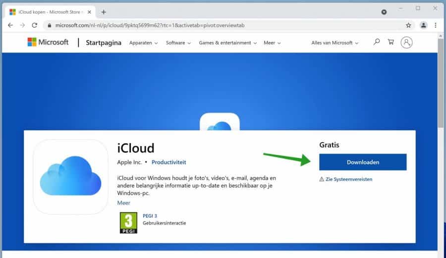 iCloud voor Windows downloaden