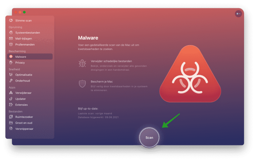 verificação de malware no mac