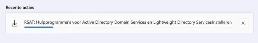 Active directory installatie