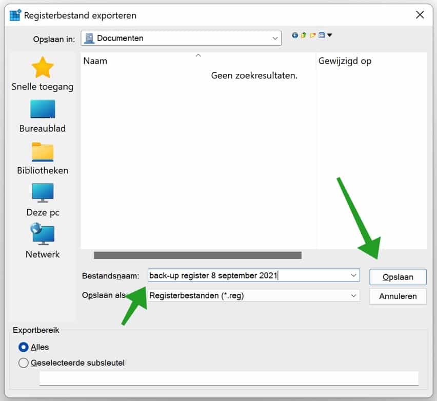 Sichern Sie die Windows-Registrierung in Windows 11