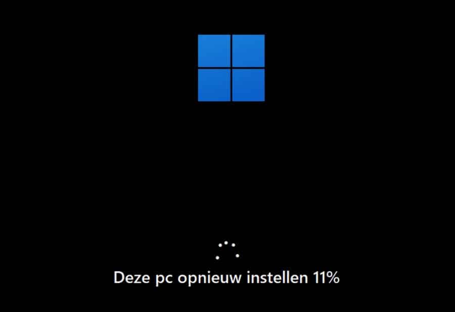 Deze PC opnieuw instellen