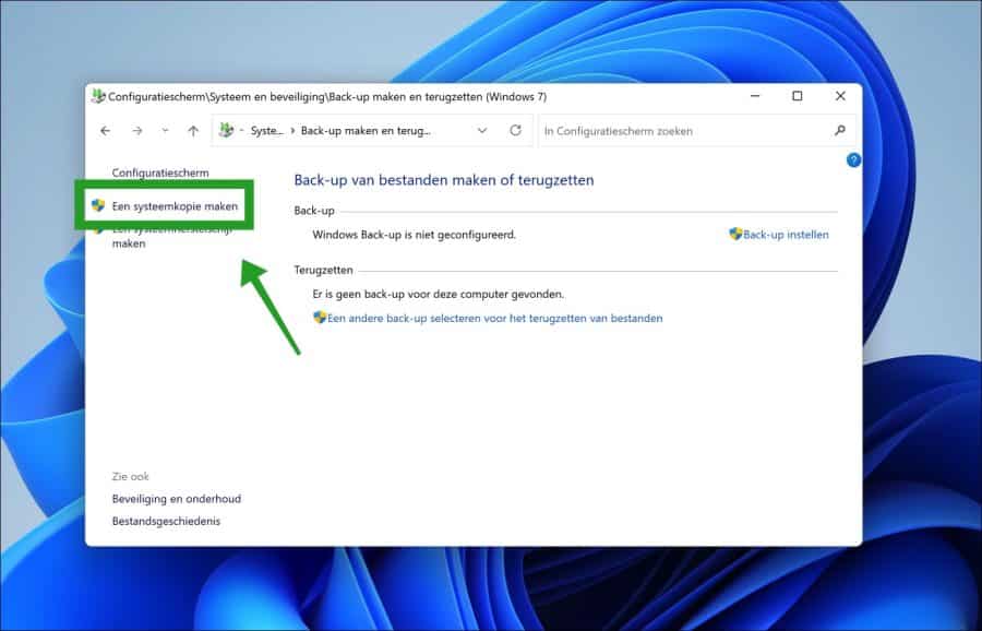 Een systeemkopie maken
