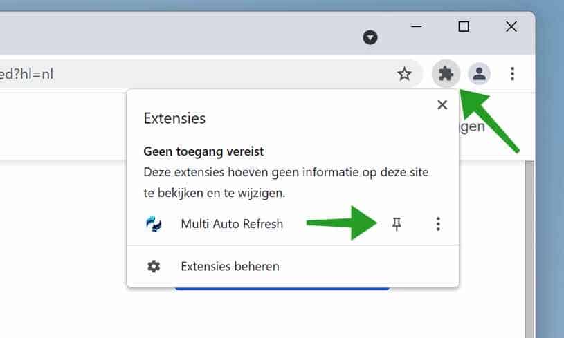 Multi Auto refresh timer vasstpinnen aan taakbalk