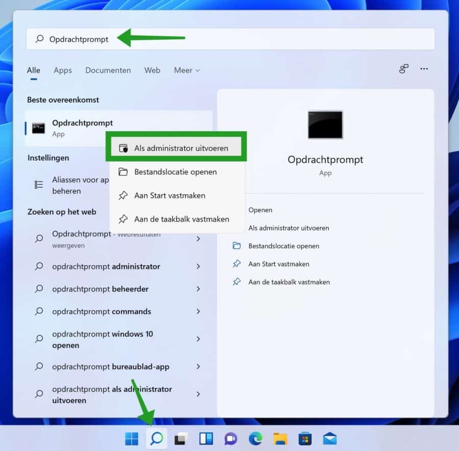 Abra o prompt de comando como administrador no Windows 11