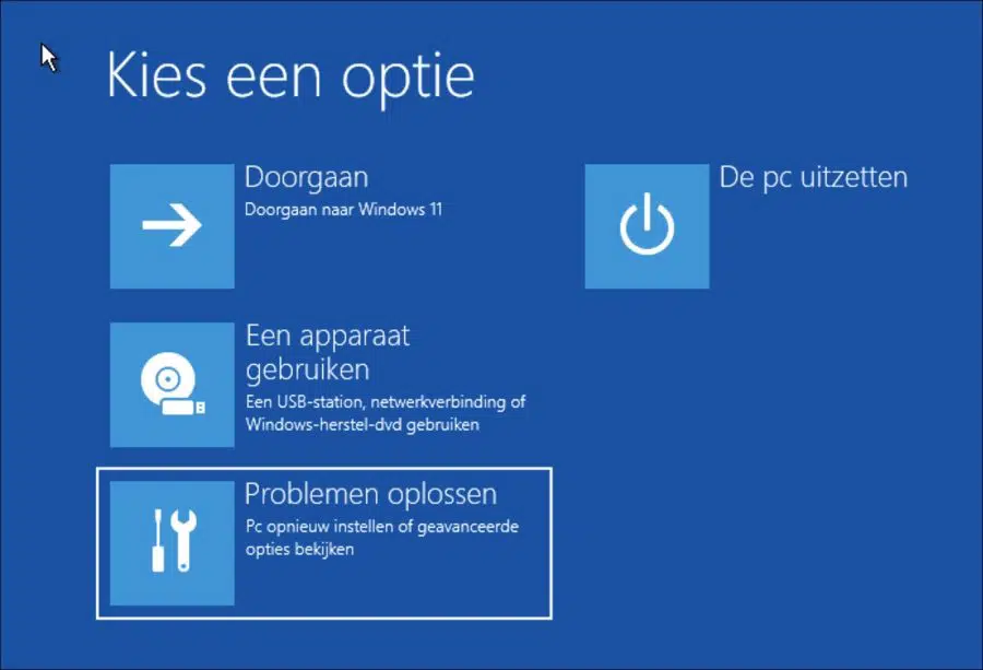 Problemen oplossen