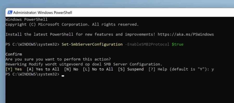 SMB inschakelen in Windows