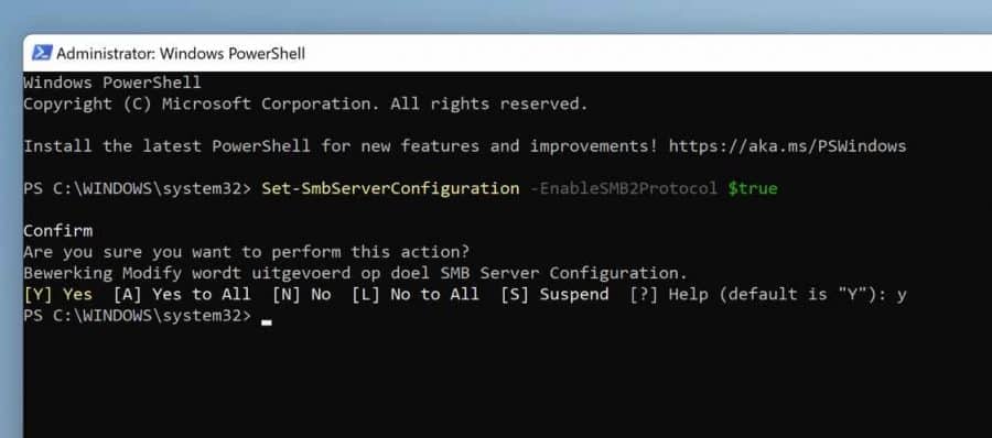 SMB inschakelen in Windows