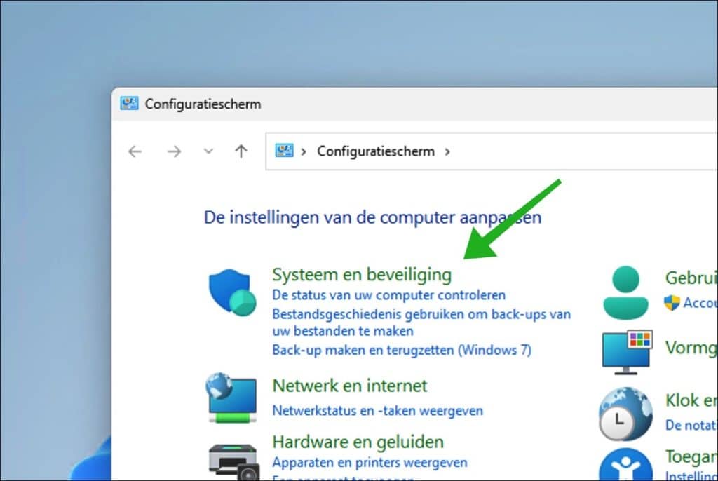 Systeem en beveiliging
