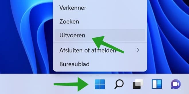 Öffnen Sie „Ausführen“ in Windows 11