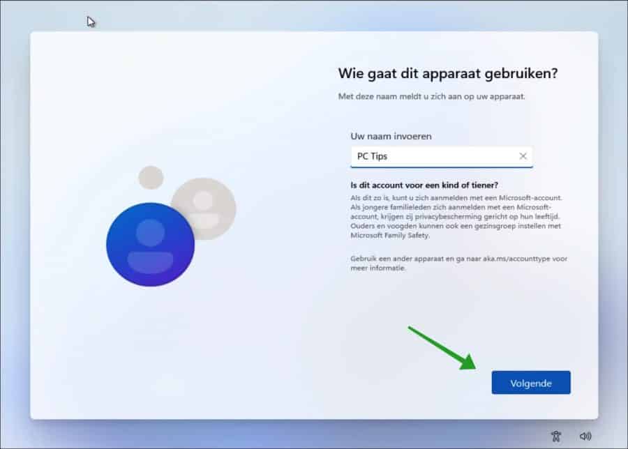 Windows 11 installeren met een lokaal gebruikersaccount