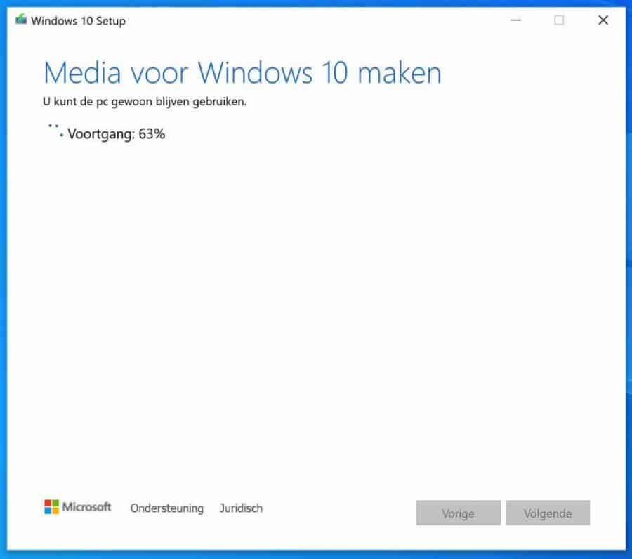 Installieren Sie Windows 10 von USB