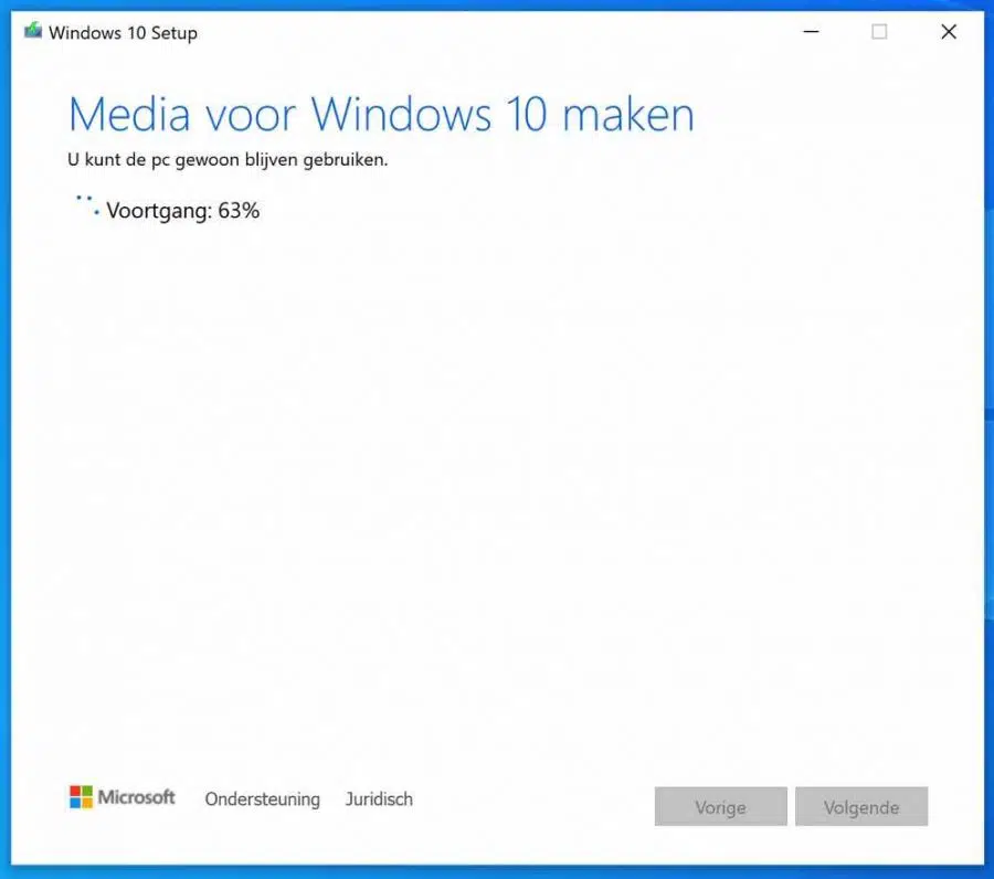 windows 10 installeren vanaf usb