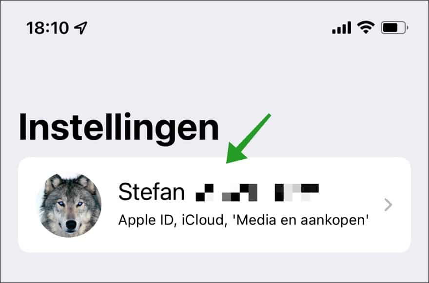 Apple id instellingen