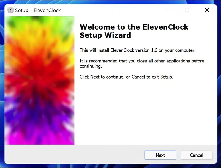 ElevenClock installatie