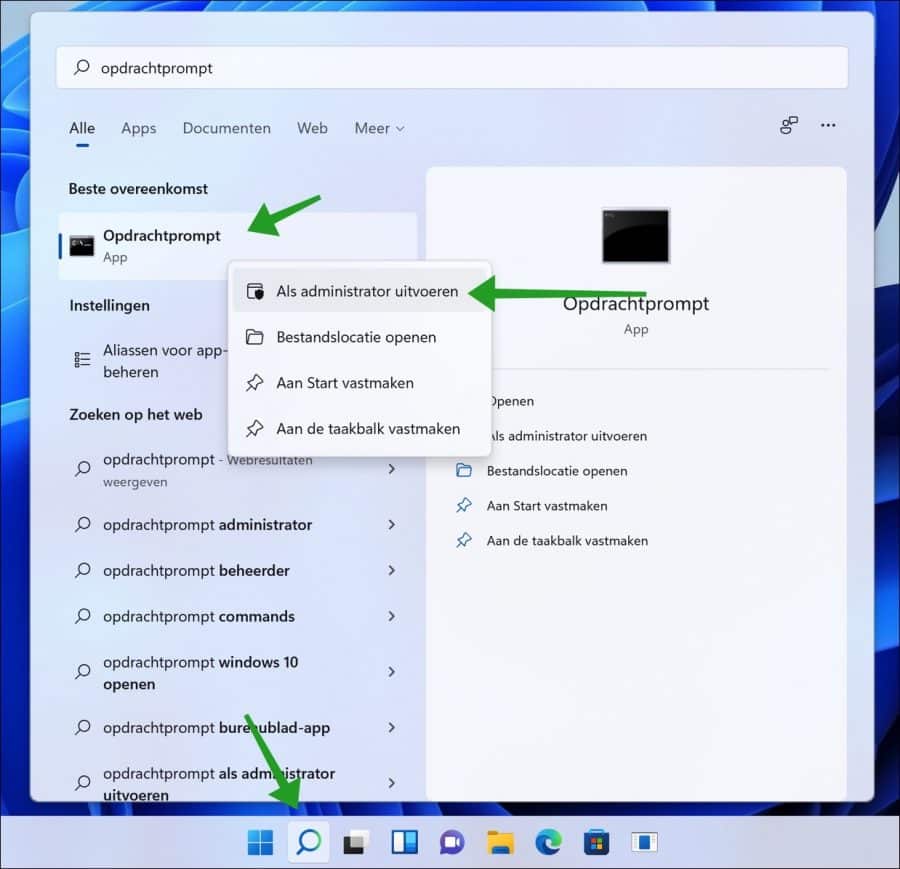 Exécutez l’invite de commande en tant qu’administrateur dans Windows 11