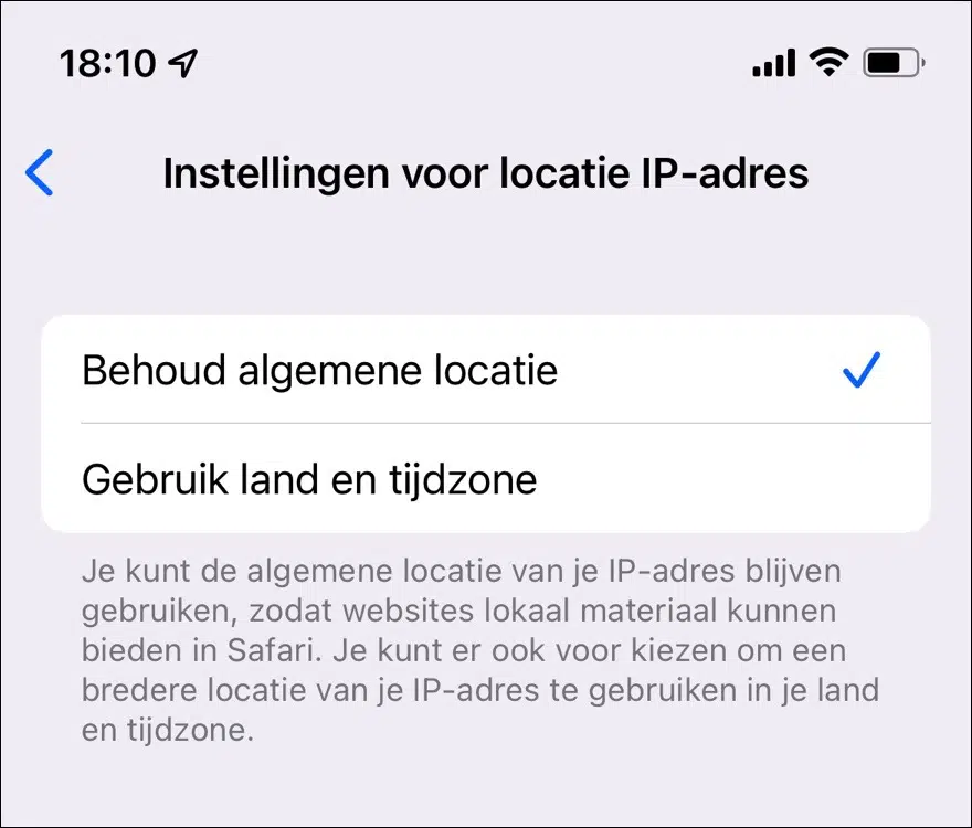 Privédoorgifte algemene locatie of land en tijdzone