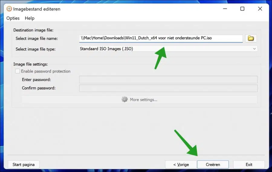 iso bestand maken van windows 11