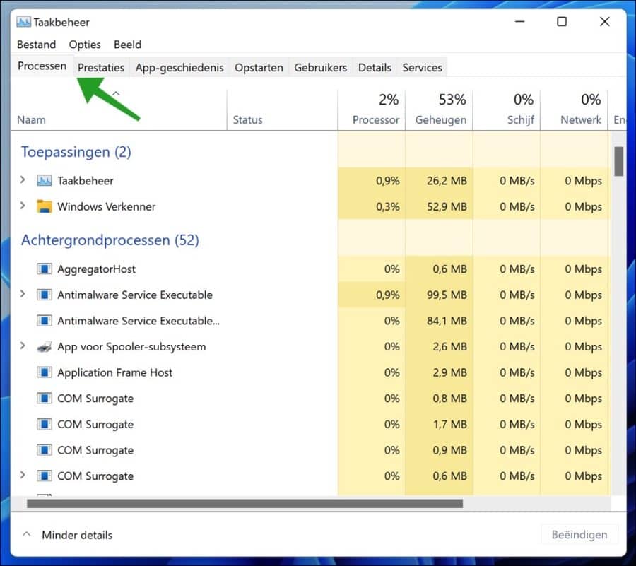 Fermer l'application dans Windows 11