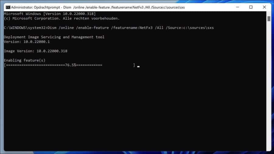 NET framework via Command Prompt