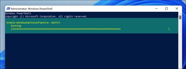 Windows Powershell .net Framework .NET Framework 3.5 of 2.0 installeren in Windows 11