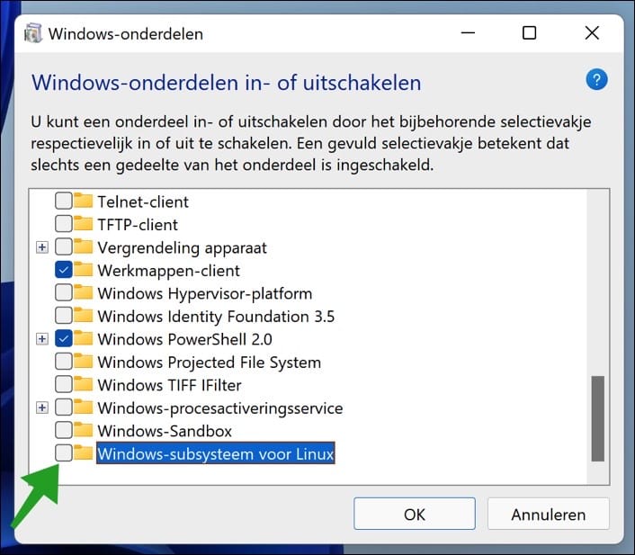 WSL Windows subsysteem voor Linux verwijderen