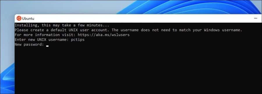 wsl linux gebruiker aanmaken