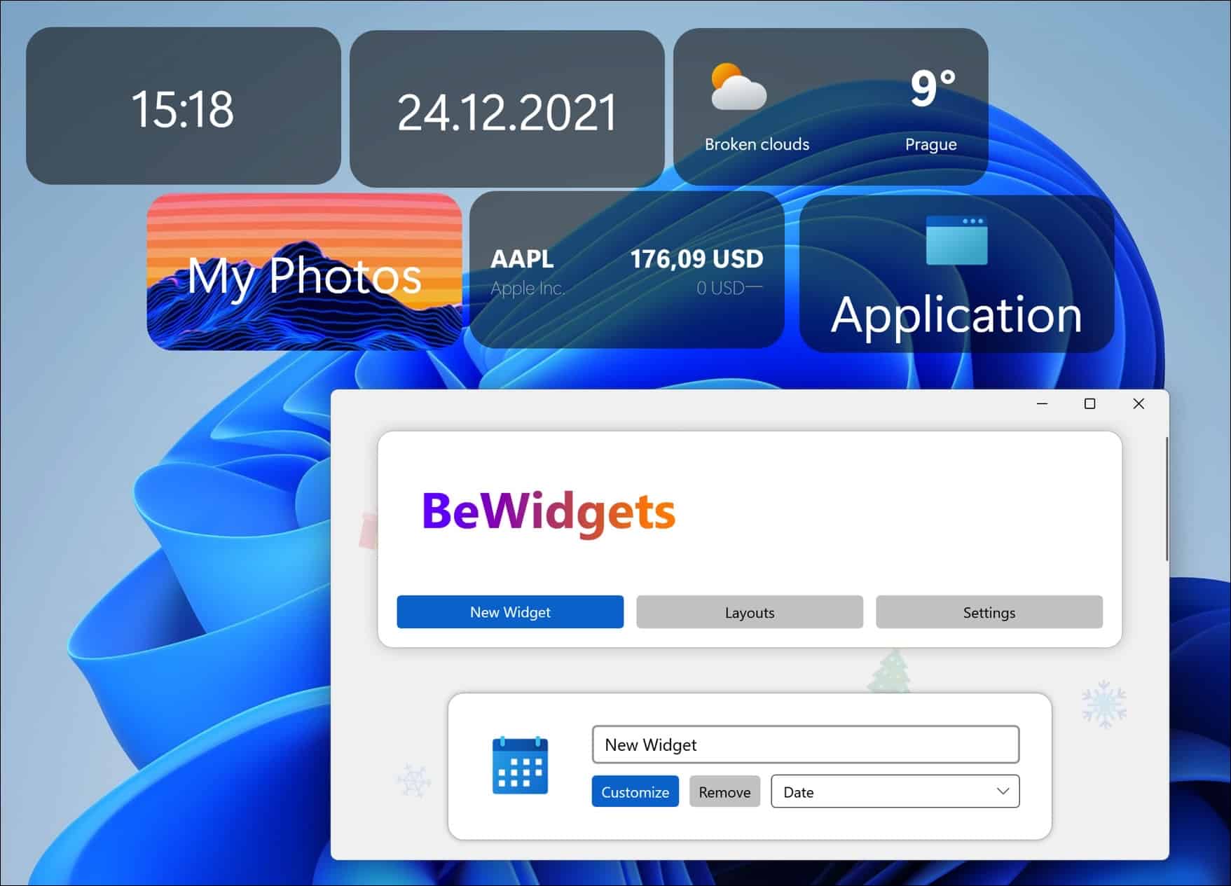 BeWidgets: 6 widgets gratuitos para Windows 11