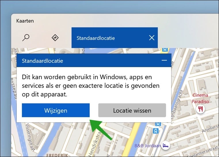 Locatie instellen in Windows 11