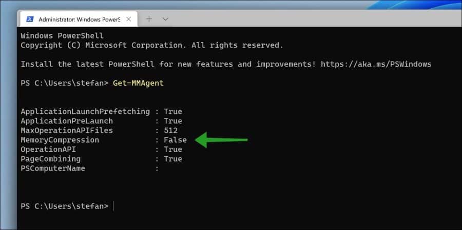 Memorycompression inschakelen in Windows 11