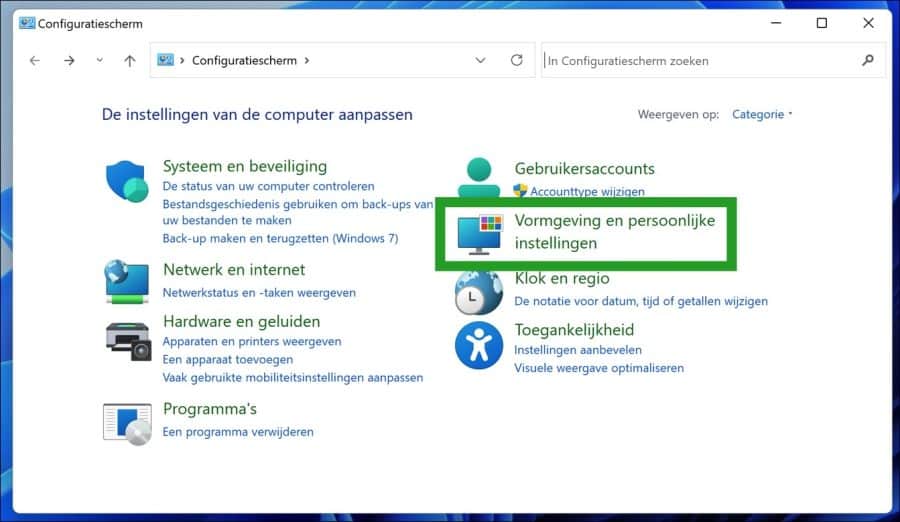 Vormgeving en persoonlijke instellingen in Windows 11