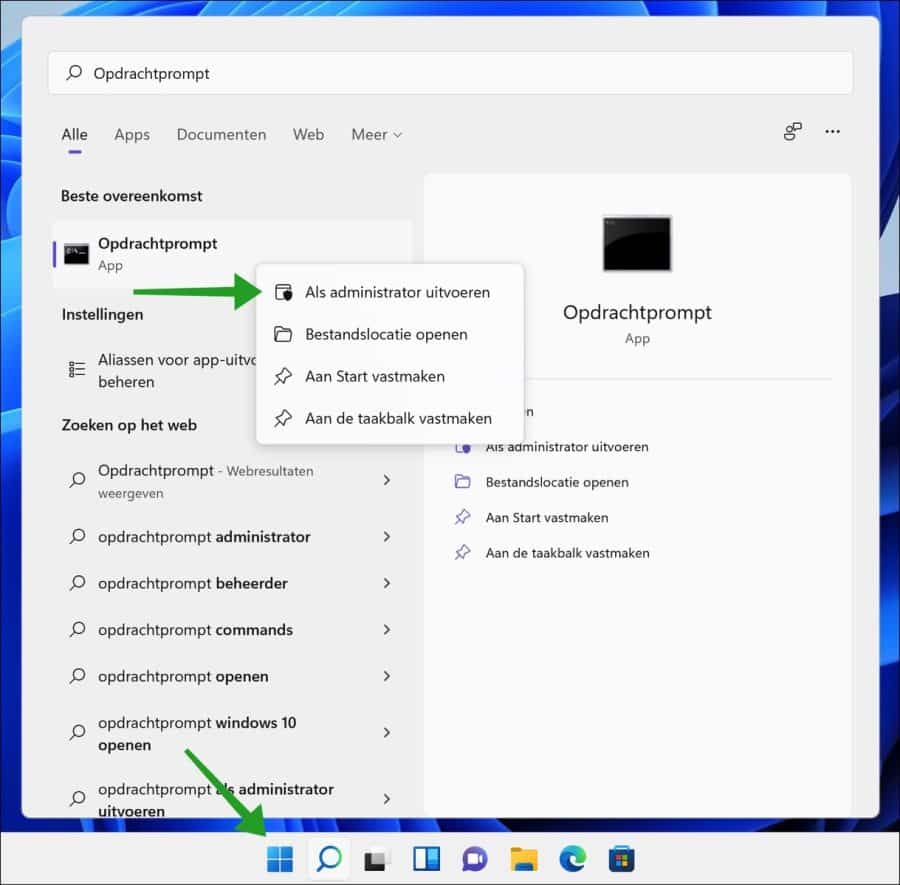 Open Command Prompt as Administrator