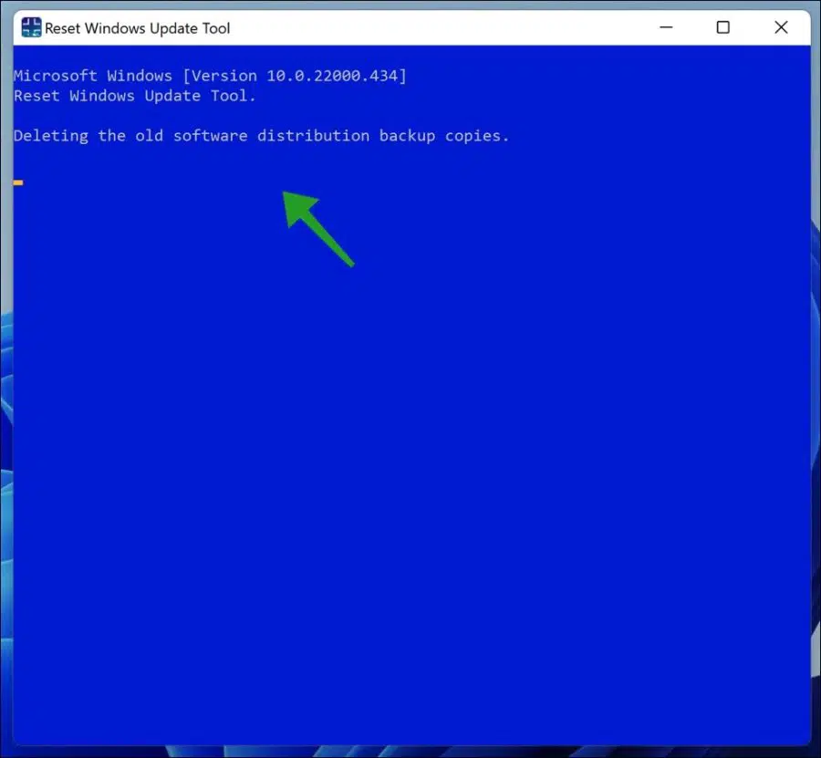 Windows update resetten met wureset