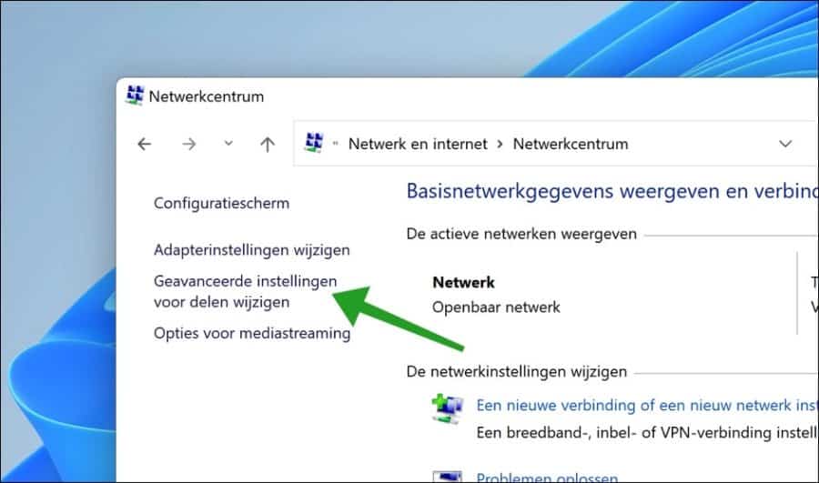 Geavanceerde instellingen voor delen wijzigen