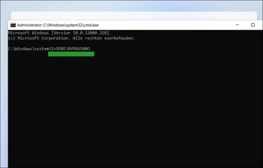 OOBE Bypass windows 11