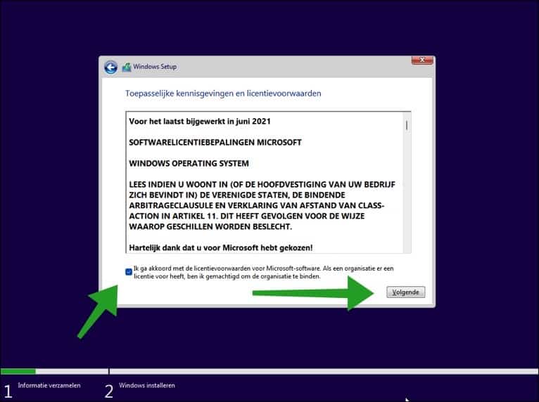 Windows 11 licentievoorwaarden