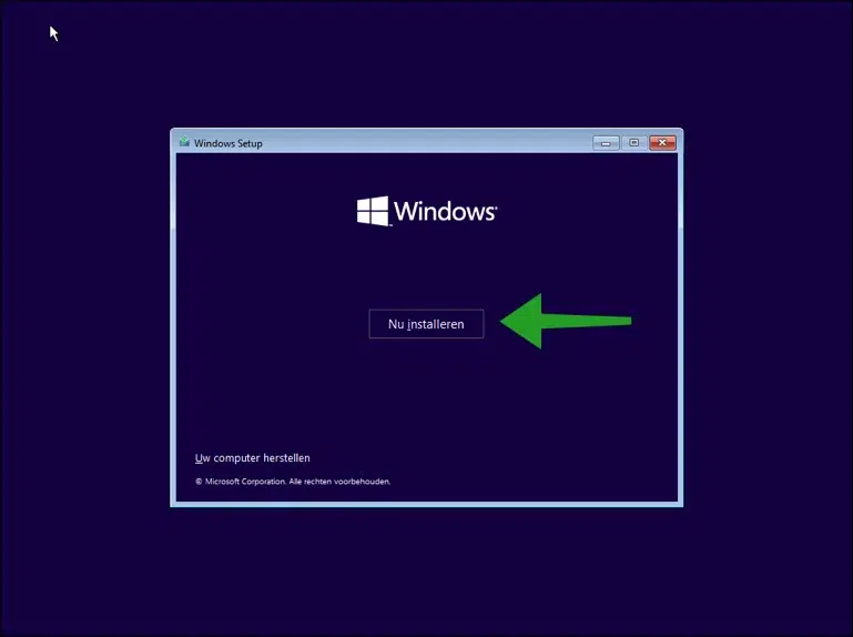 Windows 11 nu installeren