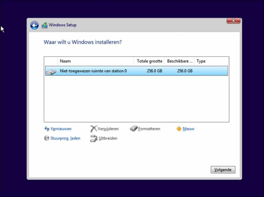 Windows 11 schijf selecteren