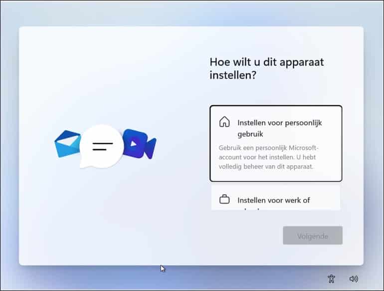 Windows 11 thuisgebruik of werk computer
