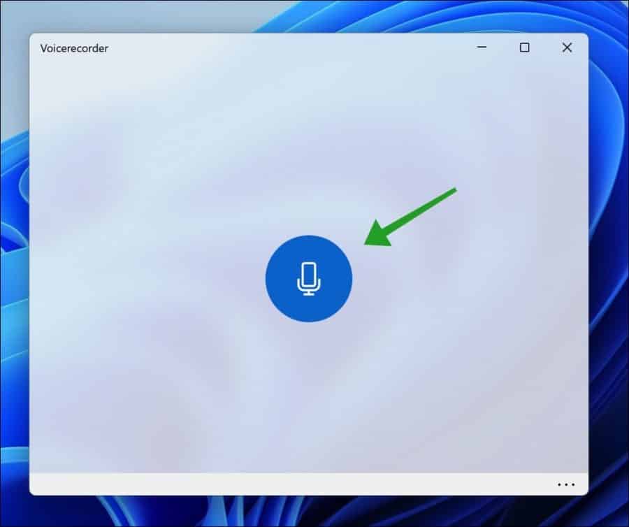 Audio opnemen via de voicerecorder app in Windows 11