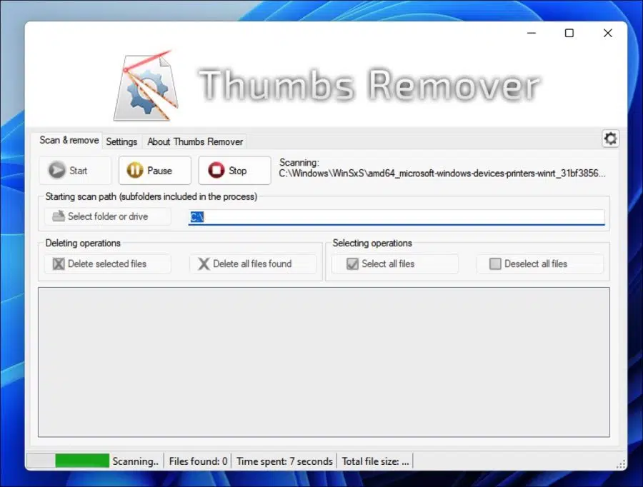 Thumbs db remover