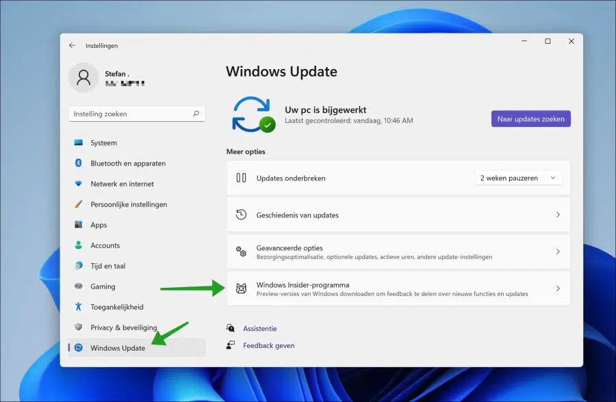 Windows insider programma