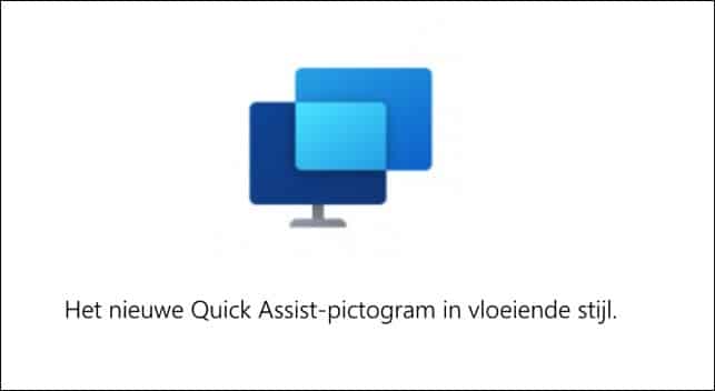 nieuwe pictogram quick assist