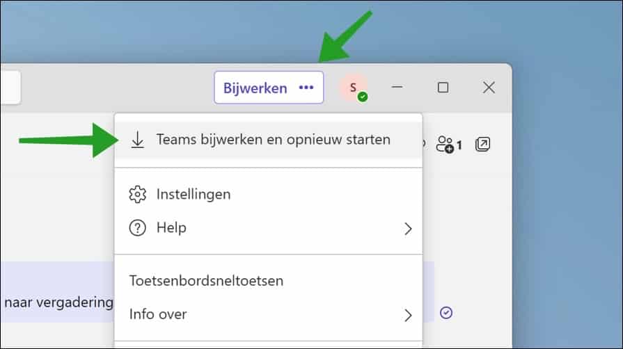 Microsoft Teams bijwerken naar de laatste versie