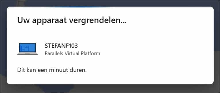 PC op afstand vergrendelen