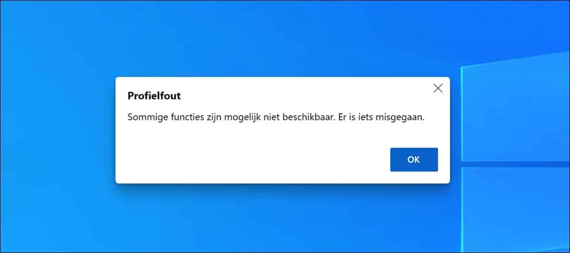 Sommige functies zijn mogelijk niet beschikbaar. Er is iets misgegaan