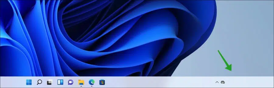 Tijd en datum verwijderen uit de taakbalk in Windows 11