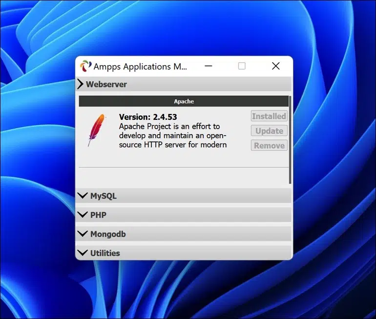 Ampps apps beheren
