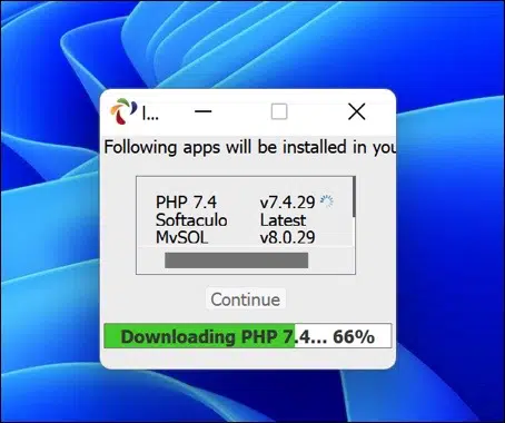 Apps installeren voor AMPPS