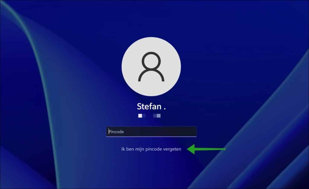 Pincode vergeten in Windows 11? Pincode resetten!